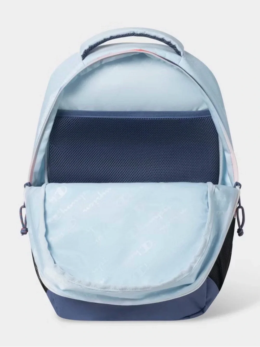 Champion Light Blue and Navy Gradient Accent Backpack